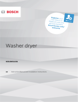 Bosch WDU8H541SN/01 User manual and assembly instructions