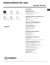 Indesit 87 Manuale utente