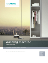 Siemens washing machine Manuale utente