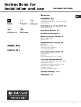 Hotpoint-Ariston AQ LCD/A P.BASSA Manuale del proprietario