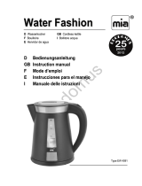 MIA Water Fashion Manuale del proprietario