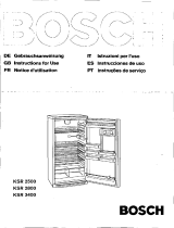 Bosch KSR2500EU Manuale utente