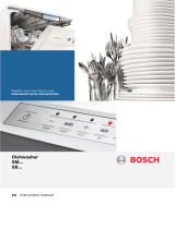 Bosch Built-under dishwasher Manuale utente