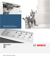 Bosch Dishwasher integrated stainless steel Manuale utente