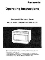 Panasonic Microwave NE-1257R Istruzioni per l'uso
