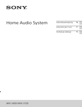 Sony MHC-V72D Manuale del proprietario