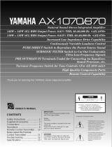 Yamaha AX-1070 Manuale utente