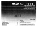 Yamaha AX-500 Manuale del proprietario