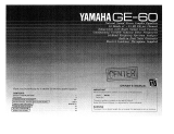 Yamaha GE-60 Manuale del proprietario