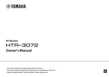 Yamaha HTR-3072 Manuale del proprietario