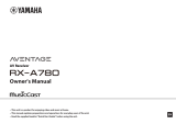 Yamaha RX-A780 Manuale del proprietario