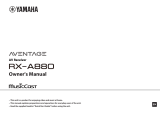 Yamaha RX-A880 Manuale del proprietario