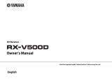 Yamaha RX-V500DOwner Manuale del proprietario