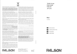 Palson 30505 Manuale del proprietario