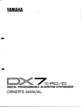 Yamaha DX7II Manuale del proprietario