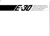 Yamaha Electone E-30 Manuale utente