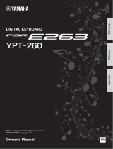 Yamaha YPT-260 Manuale del proprietario