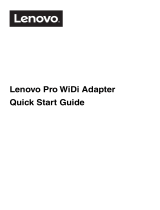 Lenovo Pro WiDi Adapter Guida Rapida