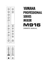 Yamaha M916 Manuale del proprietario