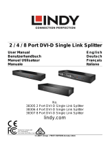 Lindy 8 Port DVI-D Single Link Splitter Manuale utente