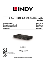 Lindy 2 Port HDMI 18G Splitter Manuale utente