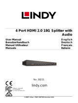 Lindy 4 Port HDMI 18G Splitter Manuale utente