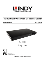 Lindy 4 Port HDMI 4K Video Wall Scaler Manuale utente
