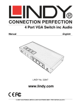 Lindy 4 Port VGA   Audio Switch Manuale utente