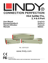 Lindy 8 Port VGA Splitter Pro, 450MHz Manuale utente