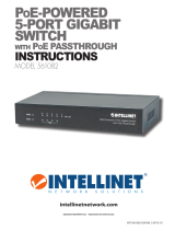 Intellinet PoE-Powered 5-Port Gigabit Switch with PoE Passthrough Istruzioni per l'uso