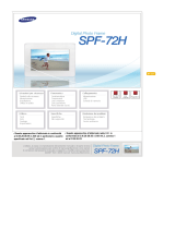Samsung SPF-72H Manuale utente