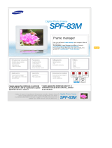 Samsung SPF-83M Manuale utente