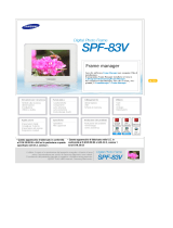 Samsung SPF-83V Manuale utente