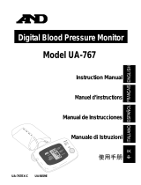 A&D Blood Pressure Monitor UA-767 Manuale utente