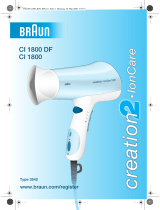Braun CI1800 DF/CI1800,  creation2 IonCare Manuale utente