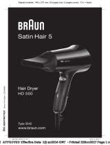 Braun HD550, Satin Hair 5 Manuale utente