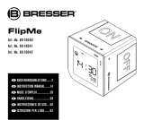 Bresser FlipMe Radio Controlled Alarm Clock white Manuale del proprietario