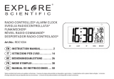 Explore Scientific Radio-controlled alarm clock Manuale del proprietario