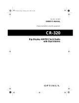 Radio Shack Clock Radio CR-320 Manuale utente