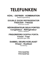Telefunken TFK1543FR2 Kühl-gefrierkombination Manuale del proprietario
