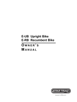 Star Trac E Series Recumbent E-RB Manuale del proprietario