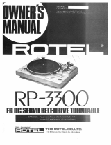 Rotel RP-3300 Manuale del proprietario