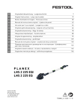 Festool Langhalsschleifer LHS 2 225/CTM 36-Set PLANEX Istruzioni per l'uso