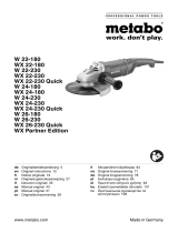 Metabo WX 22-230 Manuale del proprietario