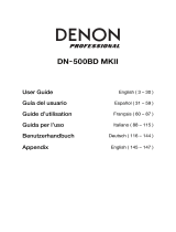 Denon Professional Denon DN-500BD MKII Manuale utente