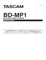 Tascam BD-MP1 Manuale del proprietario