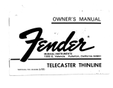 Fender classic series 72 telecaster thinline Manuale del proprietario