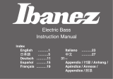 Ibanez Electric Basses 2016 Manuale del proprietario