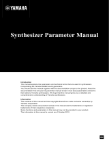 Yamaha MOX8Synthesizer Manuale utente