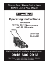 Mountfield HP414 Istruzioni per l'uso